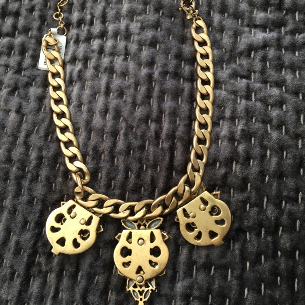 J Crew Jeweled statement necklace. - Picture 7 of 11
